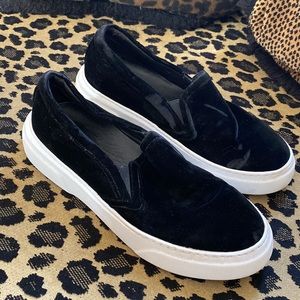 M. Gemi black suede Cerchio slip-on sneaker